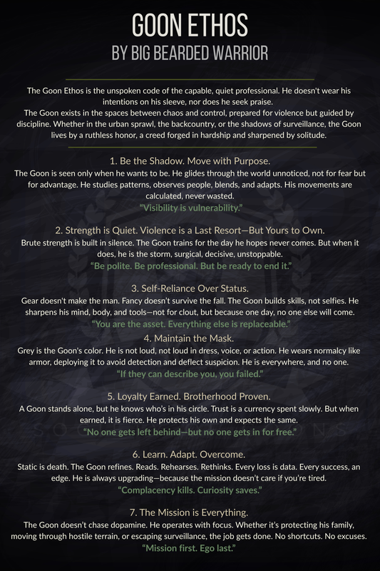Goon Ethos Poster by Big Bearded Warrior
